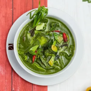 Chicken with Green Curry Sauce